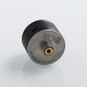 Authentic GAS Mods Nixon S RDA Rebuildable Dripping Atomizer w/ BF Pin - Black + Silver, PMMA + Stainless Steel, 22mm Diameter