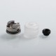 Authentic GAS Mods Nixon S RDA Rebuildable Dripping Atomizer w/ BF Pin - Clear + Silver, PC + Stainless Steel, 22mm Diameter
