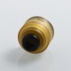 Authentic GAS Mods Nixon S RDA Rebuildable Dripping Atomizer w/ BF Pin - Ultem + Silver, PEI + Stainless Steel, 22mm Diameter