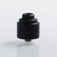 Authentic GAS Mods Nixon S RDA Rebuildable Dripping Atomizer w/ BF Pin - Black, PEI + Stainless Steel, 22mm Diameter
