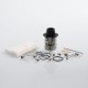 Authentic Fumytech Vendetta RDA Rebuildable Dripping Atomizer - Silver, Stainless Steel, 24mm Diameter