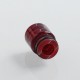 510 Replacement Drip Tip for RDA / RTA / Sub Ohm Tank Atomizer - Red, Resin, 14mm