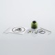 Authentic GAS Mods Nixon S RDA Rebuildable Dripping Atomizer w/ BF Pin - Green + Black, PMMA + Stainless Steel, 22mm Diameter