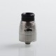 Authentic Hugsvape Theseus RDA Rebuildable Dripping Atomizer w/ BF Pin - Silver, Stainless Steel, 22mm Diameter