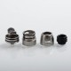Authentic Hugsvape Theseus RDA Rebuildable Dripping Atomizer w/ BF Pin - Silver, Stainless Steel, 22mm Diameter