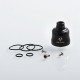 Authentic Phevanda Bell MTL RDA Rebuildable Dripping Atomizer w/ BF Pin - Black, 316 Stainless Steel, 22mm Diameter