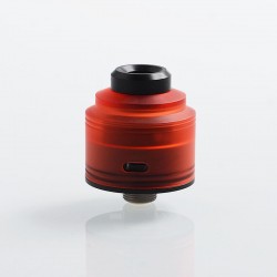 Authentic GAS Mods Nixon S RDA Rebuildable Dripping Atomizer w/ BF Pin - Red + Black, PMMA + Stainless Steel, 22mm Diameter
