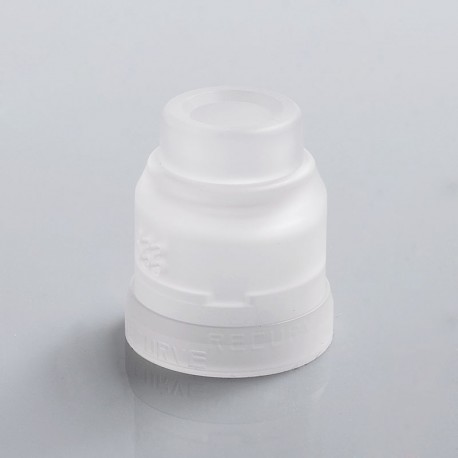 Authentic Wotofo 22mm Conversion Cap + 810 Drip Tip kit for Recurve RDA - Clear Frosted