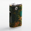 Authentic Asmodus Pumper-18 Squonk Mechanical Box Mod - Green, Stainless Steel + Stabilized Wood, 8ml, 1 x 18650