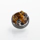 Authentic Hellvape Drop Dead RDA Rebuildable Dripping Atomizer w/ BF Pin - Silver, Stainless Steel, 24mm Diameter