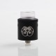 Authentic Hellvape Drop Dead RDA Rebuildable Dripping Atomizer w/ BF Pin - Black, Stainless Steel, 24mm Diameter