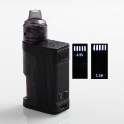 Authentic VandyVape Simple EX Squonk Box Mod + EX RDA Kit - Black, 3.3~4.5V, 4ml