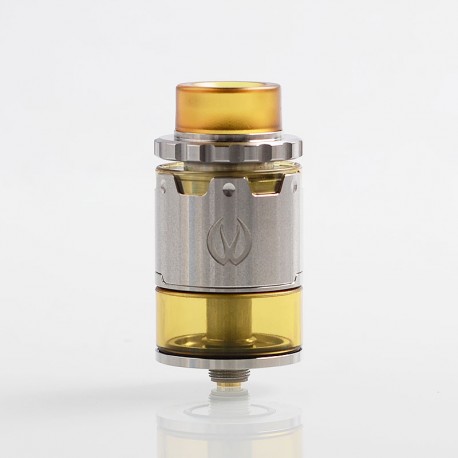 Authentic VandyVape Pyro V2 RDTA Rebuildable Dripping Tank Atomizer w/ BF Pin - Silver, 4ml, 24mm Diameter
