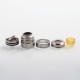 Authentic Demon Killer Sniper RDA Rebuildable Dripping Atomizer w/ BF Pin - Silver, Stainless Steel, 24mm Diameter
