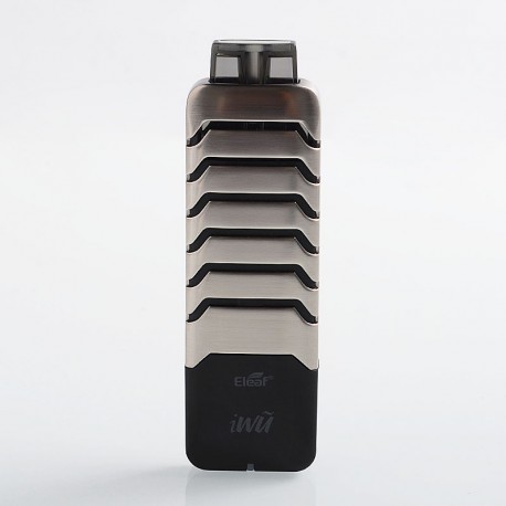 Authentic Eleaf iWu 15W 700mAh Pod System Starter Kit - Silver Black, 2ml, 1.3 Ohm