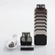 Authentic Eleaf iWu 15W 700mAh Pod System Starter Kit - Silver Black, 2ml, 1.3 Ohm