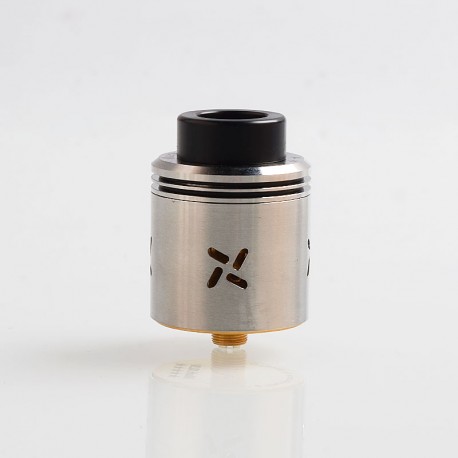 Authentic Shield Mark XLIV RDA Rebuildable Dripping Atomizer - Silver, Stainless Steel, 30mm Diameter
