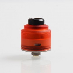 Authentic GAS Mods Nixon S RDA Rebuildable Dripping Atomizer w/ BF Pin - Red + Silver, PMMA + Stainless Steel, 22mm Diameter