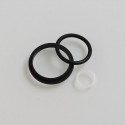 Authentic Vapesoon Replacement Seal O-Rings for Horizon Falcon Sub Ohm Tank - Black + Transparent, Silicone