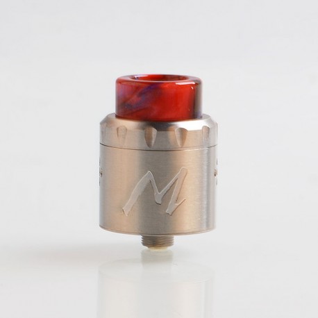 Authentic Tigertek Momentum RDA Rebuildable Dripping Atomizer w/ BF Pin - SS, Stainless Steel, 24mm Diameter