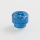 810 Replacement Drip Tip for 528 Goon / Reload / Battle RDA - Blue, Resin, 13mm