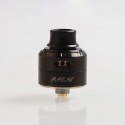 Authentic Vapefly Pixie RDA Rebuildable Dripping Atomizer w/ BF Pin - Black, Stainless Steel + Delrin, 22mm Diameter