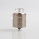 Authentic One Top Onetopvape Gemini RDTA Rebuildable Dripping Tank Atomizer- Silver, Stainless Steel + PC, 26.5mm Diameter