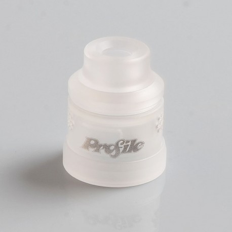 Authentic Wotofo 22mm Conversion Cap + 810 Drip Tip kit for Profile RDA - Clear Frosted, PC
