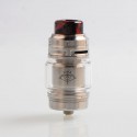 Authentic Voopoo Rimfire RTA Rebuildable Tank Atomizer - Silver, Stainless Steel + Glass, 5ml, 30mm Diameter