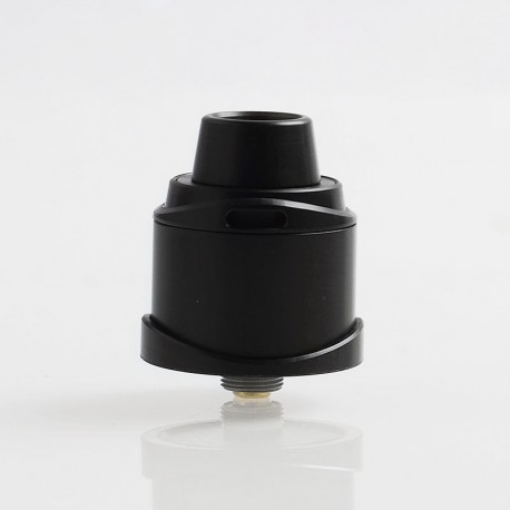 Authentic 5GVape Freedom RDA Rebuildable Dripping Atomizer w/ BF Pin - Black, 316 Stainless Steel + POM, 22mm Diameter