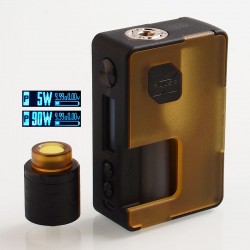 Authentic VandyVape Pulse X 90W TC VW Squonk Box Mod + Pulse X BF RDA Kit - Frosted Amber, 5~90W, 1 x 18650 / 20700 / 21700