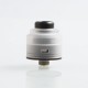 Authentic GAS Mods Nixon S RDA Rebuildable Dripping Atomizer w/ BF Pin - Clear + Black, PC + Stainless Steel, 22mm Diameter