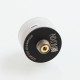 Authentic GAS Mods Nixon S RDA Rebuildable Dripping Atomizer w/ BF Pin - Clear + Black, PC + Stainless Steel, 22mm Diameter
