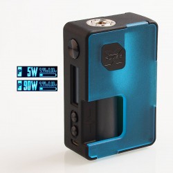 Authentic VandyVape Pulse X 90W TC VW Variable Wattage Squonk Box Mod - Frosted Cyan, 5~90W, 1 x 18650 / 20700 / 21700