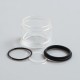 Authentic Vapesoon Replacement Bubble Tank Tube + Seal O-Rings for Uwell Nunchaku Sub Ohm Tank - Transparent, Glass + Silicone