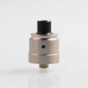 Authentic Ambition Mods C-Roll RDA Rebuildable Dripping Atomizer w/ BF Pin - Silver, 316 Stainless Steel + Delrin, 22mm Dia