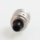 Authentic Ambition Mods C-Roll RDA Rebuildable Dripping Atomizer w/ BF Pin - Silver, 316 Stainless Steel + Delrin, 22mm Dia