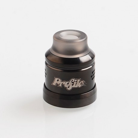 Authentic Wotofo 22mm Conversion Cap + 810 Drip Tip kit for Profile RDA - Gun Metal, Stainless Steel