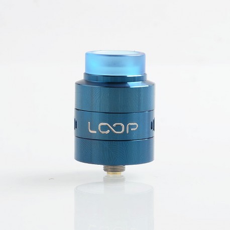 Authentic GeekVape Loop V1.5 RDA Rebuildable Dripping Atomizer w/ BF Pin - Blue, Stainless Steel, 24mm Diameter