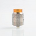 Authentic GeekVape Loop V1.5 RDA Rebuildable Dripping Atomizer w/ BF Pin - Silver, Stainless Steel, 24mm Diameter