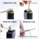 Authentic Vivi Magic Stick Coil Jig Coiling Rod Cotton Hook Tool - Silver