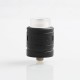 Authentic Vandy Vape Phobia V2 RDA Rebuildable Dripping Atimizer w/ BF Pin - Black, Stainless Steel, 24mm Diameter