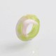 810 Replacement Drip Tip for Goon / Kennedy / Reload / Battle RDA - White + Green, Resin, 9mm