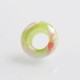 810 Replacement Drip Tip for Goon / Kennedy / Reload / Battle RDA - White + Green, Resin, 9mm