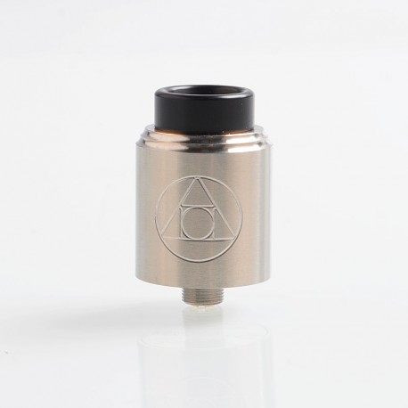 Authentic Blitz Hermetic RDA Rebuildable Dripping Atomizer w/ BF Pin- Silver, Stainless Steel, 22mm Diameter