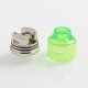 Authentic Oumier Wasp Nano Mini RDA Rebuildable Dripping Atomizer w/ BF Pin - Transparent Green, PC + SS, 22mm Diameter