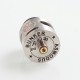 Authentic Asmodus Bunker RDA Rebuildable Dripping Atomzier w/ BF Pin - Silver, Stainless Steel, 25mm Diameter