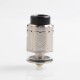Authentic Wotofo Faris RDTA Rebuildable Dripping Tank Atomizer w/ BF Pin - Silver, Stainless Steel, 3ml, 24mm Diameter