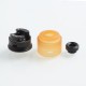 Authentic GAS Mods Nixon S RDA Rebuildable Dripping Atomizer w/ BF Pin - Amber + Black, PMMA + Stainless Steel, 22mm Diameter