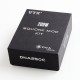 Authentic VapeCige VTX200 200W TC VW Squonk Box Mod + RDA Kit - Black, PC + Stainless Steel, 7ml, 2 x 18650